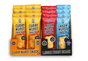 Curry Wurst Snack Laugen Wolf Verpackung